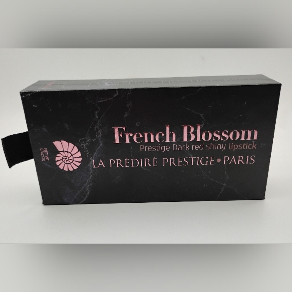 French Blossom Prestige Dark Red Shiny Lipstick - Picture 4 of 4
